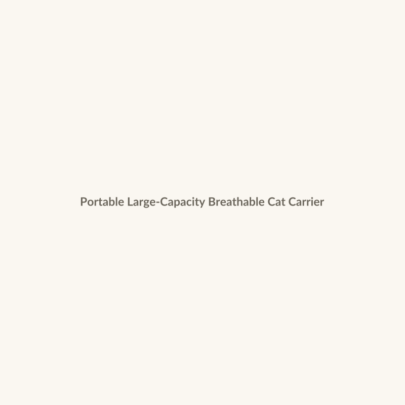 Portable Large-Capacity Breathable Cat Carrier